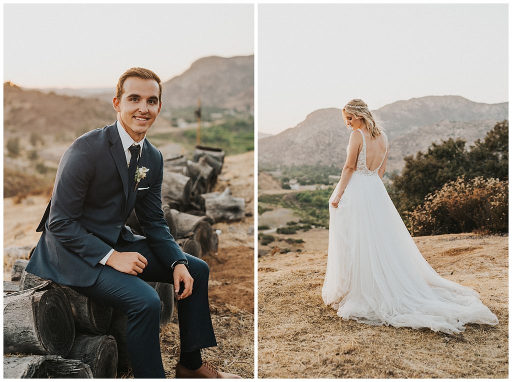 mountaintop backyard wedding