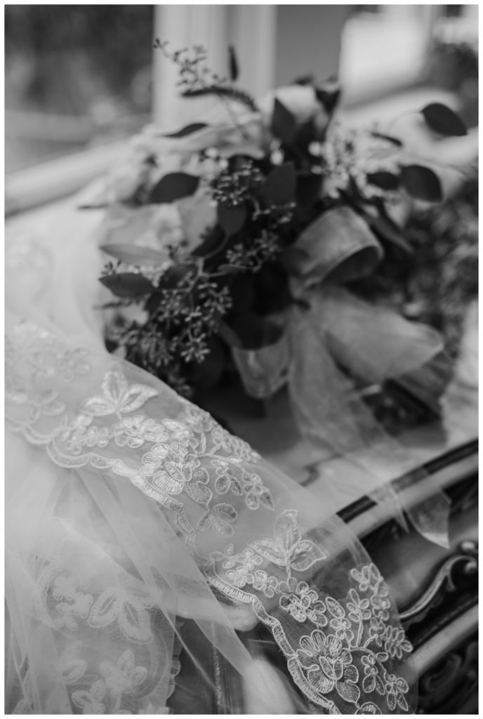 veil bridal details
