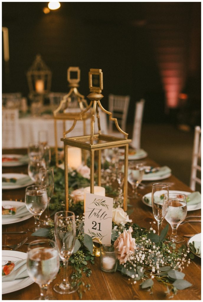wedding table details tablescape