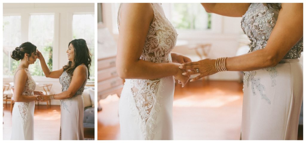 Green Gables Estate San Diego wedding photographer mother daughter first look