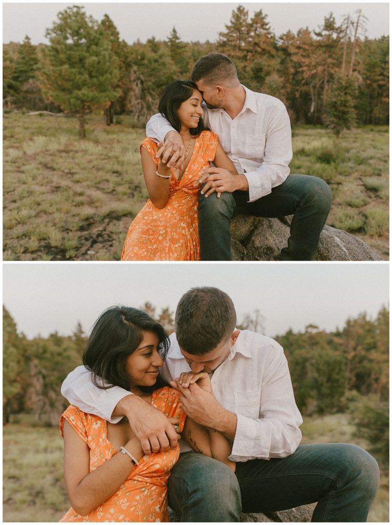 outdoor california engagement session location