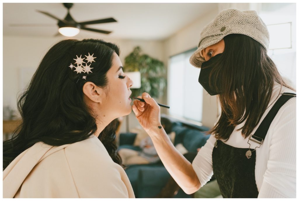 getting ready bridal moments