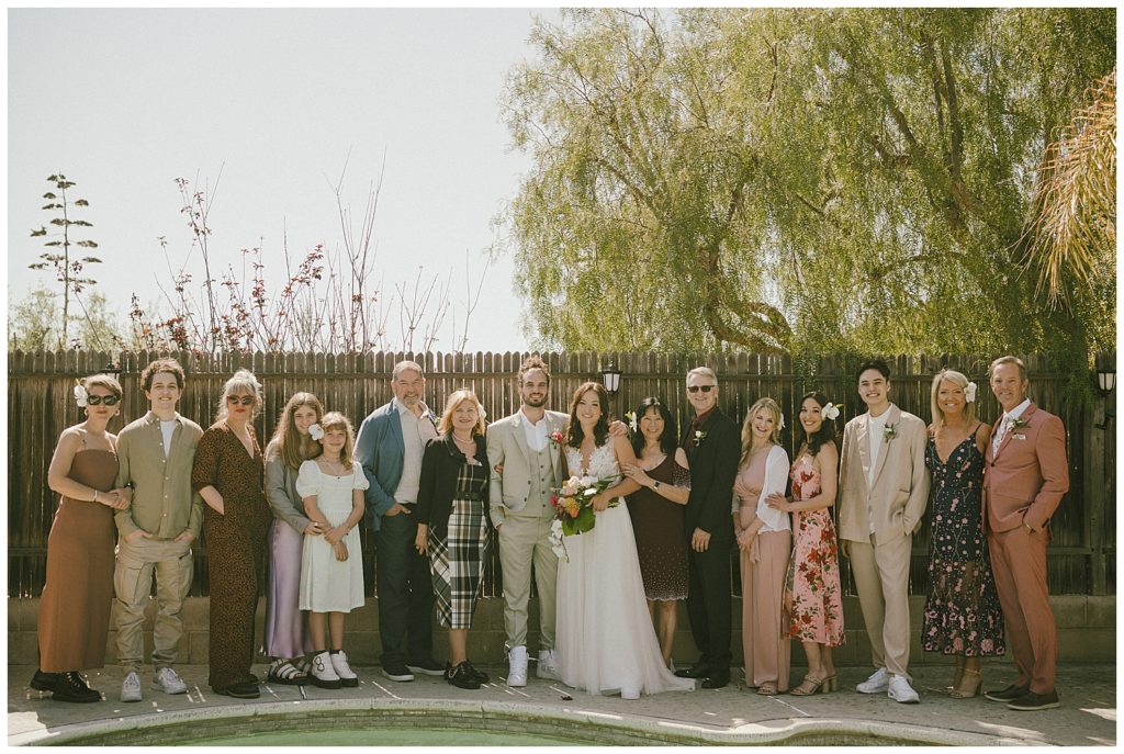 san diego california intimate backyard elopement wedding - san diego wedding and lifestyle photographer - wedding family photos