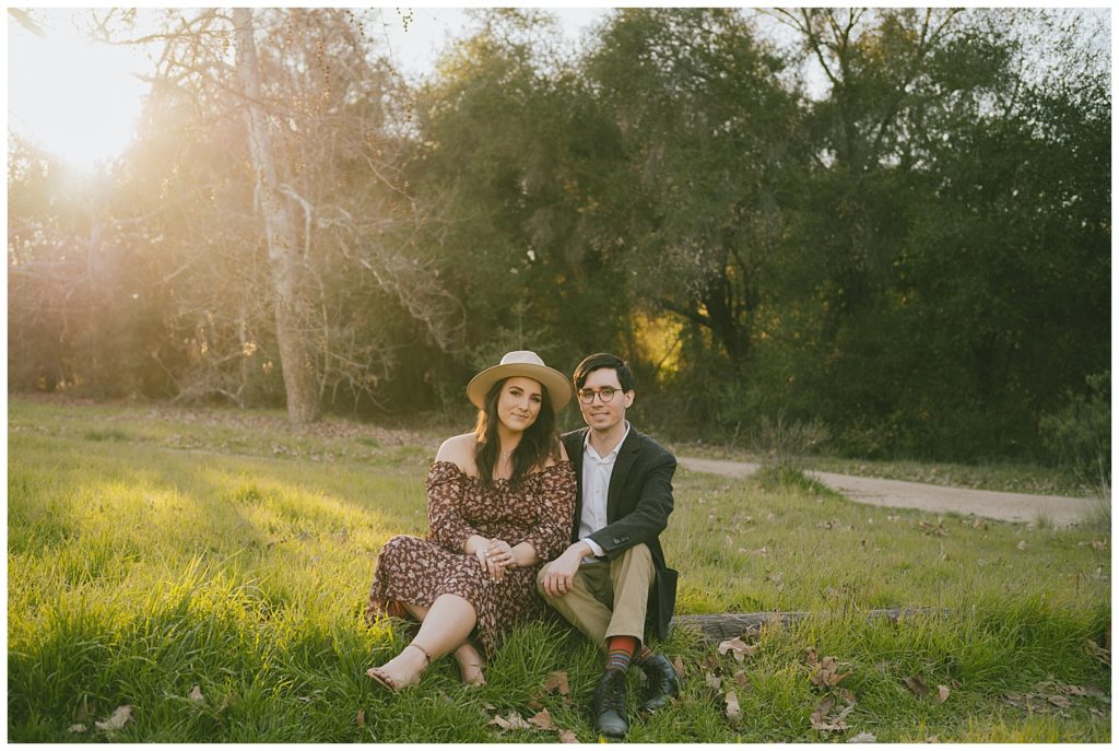 outdoor engagement session photos - park engagement pictures - san diego wedding photographer