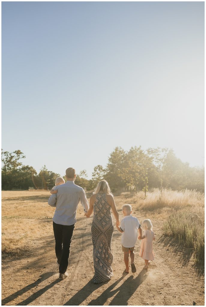 outdoor family session - ranch family session - golden hour family photos - ranch house family pictures - Los Penasquitos Ranch House Family Session - san diego family photos - san diego family photographer - california family photographer
