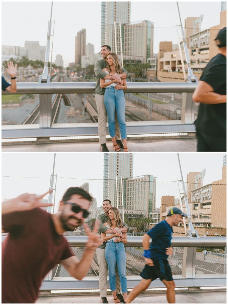 rooftop engagment pictures - rooftop couples photos - downtown san diego engagement session - san diego engagement photographer