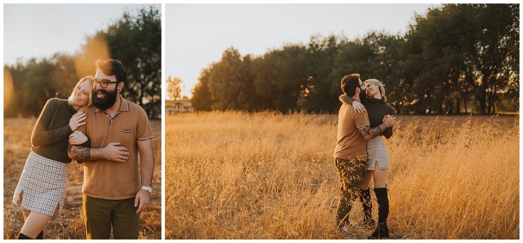 outdoor engagement photos - nature engagement session - adventure engagement session - mountain engagement photos - san diego engagement photographer - socal engagement photographer - san diego wedding photographer - nighttime engagement photos - sunset engagment photos - golden hour engagement pictures